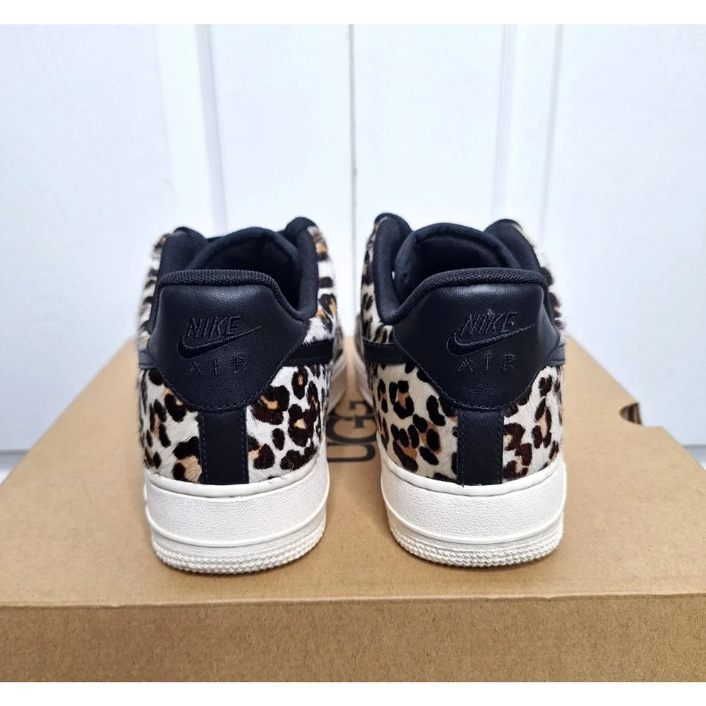 Nike Air Force 1 Animal Pack Snow Leopard Leather 898889-004 size 8.5 Women's